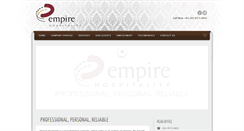 Desktop Screenshot of empirehospitality.com.au